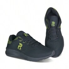 Men Sneakers - Black/White, Black/Black and Black/Green - View 9