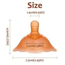 Lyntimo 2 Count Silicone Breastfeeding Protective Cover Contact Nipple Shield For Breastfeeding, For Latch Difficulties Or Flat Or Inverted Nipples With Carrying Case - Clear - View 12