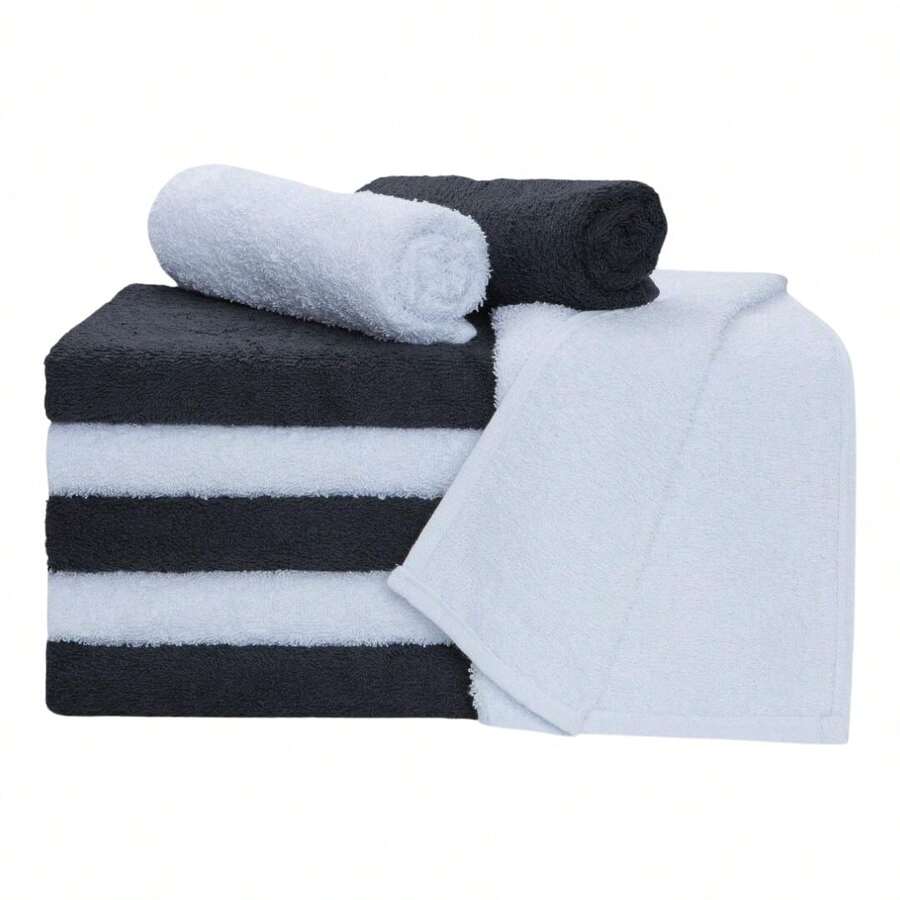 Show Towel Hair Towels - Đen và trắng - Xem 1