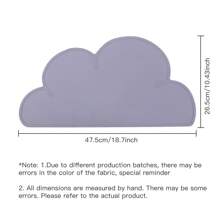 寵物餐墊,紫色雲形 - 彩色 - 查看 2