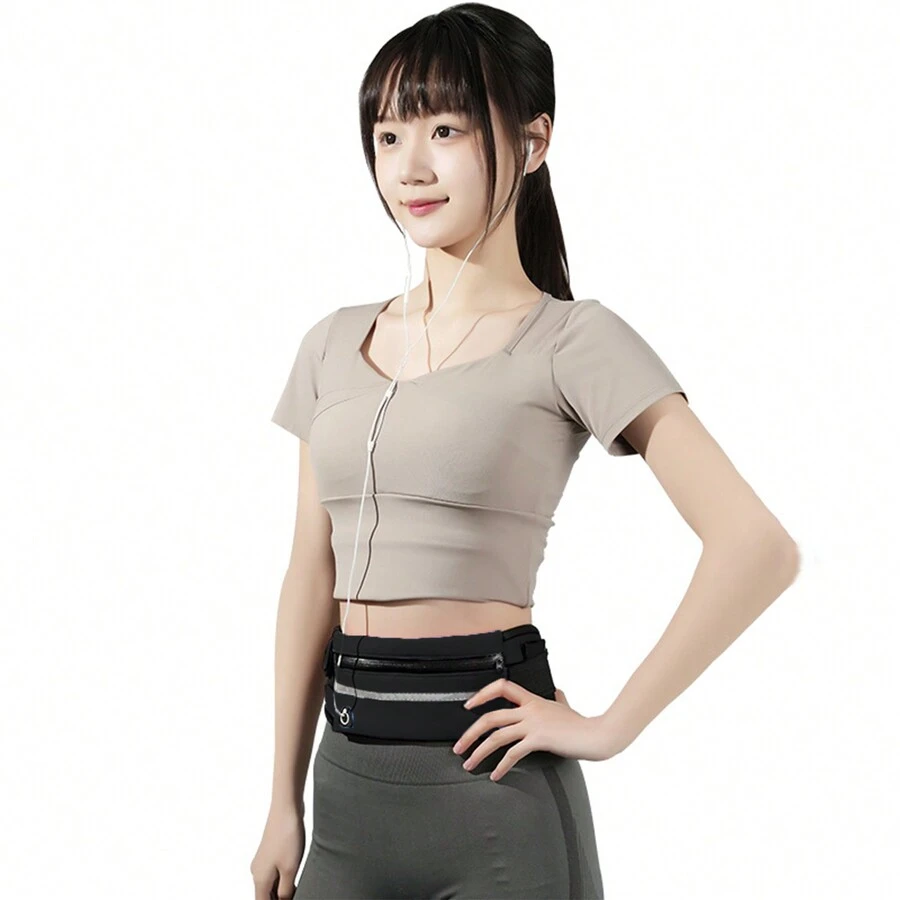 Thể thao Túi đeo lưng , Không giới tính Đa chức năng chạy Túi Fanny , Không thấm nước Túi đựng điện thoại , Ngoài trời Túi thắt lưng Đối với Marathon - màu đen - Xem 1