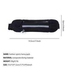 Thể thao Túi đeo lưng , Không giới tính Đa chức năng  chạy Túi Fanny , Không thấm nước Túi đựng điện thoại , Ngoài trời Túi thắt lưng Đối với Marathon - màu đen - Xem 7