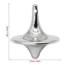 2 Piezas De Trompo De Metal De Colores Aleatorios, Juguete De Descompresión, Buen Regalo, Ejercita La Flexibilidad De Los Dedos - Color aleatorio - Ver 6