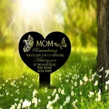 1pc French Bulldog Memorial Stake Sign Pet Grave Markers Sign Metal Sign With Stake Pet Loss Gift,Sympathy Sign Remembrance Stake - Black - View 1