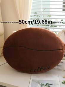 Realistic Coffee Bean Shaped Plush Decorative Pillow Pendant - Coffee Brown - View 10