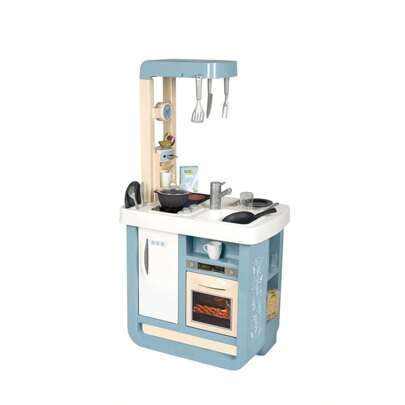 Smoby Spielzeugküche Bon Appetit, 23 Zubehörteile, Herd und Dunstabzugshaube, Kochfeld mit Soundeffekten, ab 3 Jahren (7600310824)