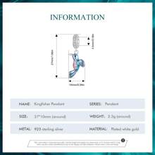 bamoer 1個925純銀彩色搪瓷飛龍吊墜珠,彩色火鳥珠,可用於女士手鍊項鍊diy - 銀色 - 查看 26