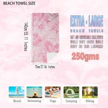 1 chiếc khăn tắm biển họa tiết hoa hồng mùa hè, khăn tắm biển sợi nhỏ, khăn thể thao, thích hợp cho mùa hè, bãi biển và hồ bơi, ngày lễ, dành cho nam, nữ, bé gái, bé trai đồ trang trí phòng tắm đồ dùng thiết yếu khi đi du lịch phụ kiện du lịch đồ dùng thiết yếu khi đi biển - Nhiều màu - Xem 5