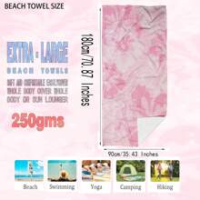 1 chiếc khăn tắm biển họa tiết hoa hồng mùa hè, khăn tắm biển sợi nhỏ, khăn thể thao, thích hợp cho mùa hè, bãi biển và hồ bơi, ngày lễ, dành cho nam, nữ, bé gái, bé trai đồ trang trí phòng tắm đồ dùng thiết yếu khi đi du lịch phụ kiện du lịch đồ dùng thiết yếu khi đi biển - Nhiều màu - Xem 7