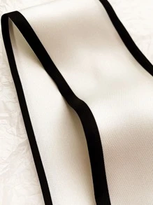 1 件女士字母印花丝绸围巾/头带/腕带，非常适合日常佩戴，时尚头巾、发带、头带非常适合装扮您的冬季秋季 - 駝色 - 查看 10