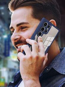 镜面苹果Iphone 16新款齐彩360度全保护防摔防撞手机壳 - 寶藍色 - 查看 9