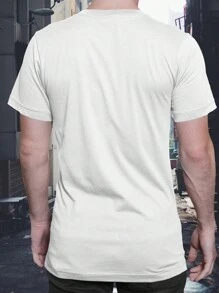 Men's Crown T-Shirt 100% Cotton Shirt Mesh 30.1 - trắng - Xem 2
