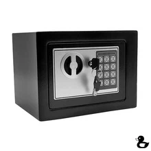 Caja Fuerte Digital De Alta Seguridad Con Código Y Llave Color Negro - Negro - Ver 1