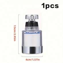 1/3/5入組防銹水龍頭過濾器,帶旋轉接頭,適用於廚房和浴室,防濺水設計,適用於蔬菜清洗和飲用水淨化