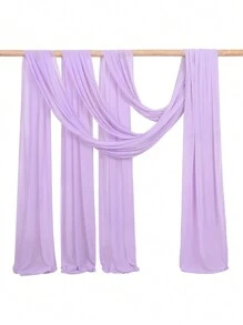 Arch Drapes 1/2 Panels 4.4 Yards Sheer Backdrop Curtains For Parties Ceiling Wedding Arch Reception Drapery Fabric Decor,Christmas - Purple - View 3