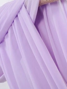 Arch Drapes 1/2 Panels 4.4 Yards Sheer Backdrop Curtains For Parties Ceiling Wedding Arch Reception Drapery Fabric Decor,Christmas - Purple - View 6