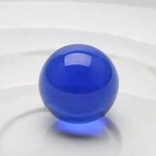 1pc 30mm Seamless Colored Glass Ball Decor, Countertop Ornament
