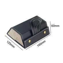 3/5個插槽多功能旅行眼鏡盒，可折疊、掛起的眼鏡太陽鏡存儲架，PU皮革眼鏡框 - 彩色 - 查看 2