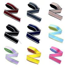 2.7公尺長1英寸寬的格洛斯蓮絲緞帶,適用於製作蝴蝶結,花卉裝飾,禮物包裝 - 2.7米長 - 查看 2