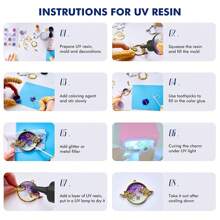 1 Bottle High Transparent Uv Resin Drop Glue Uv Adhesive Handmade Diy Crystal Glue Without Traces - Multicolor - View 7