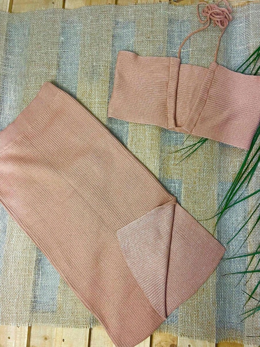 Women Two-Piece Outfits - 米色 - 查看 1