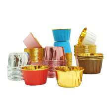 50 sztuk Wysoka temperatura Odporny Ciasto Papier Kubek Forma Do Muffinek Pieczenie Akcesoria Dla Festiwal , Wakacje , Impreza