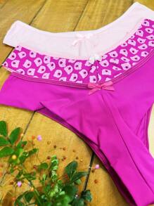 Women Thongs - 玫紅色 - 查看 2