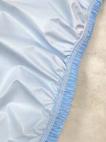 1pc Baby Waterproof Mattress Protector Cover, Soft & Breathable, Machine Washable, Suitable For Infant Crib, Spring/Summer - Baby Blue - View 4