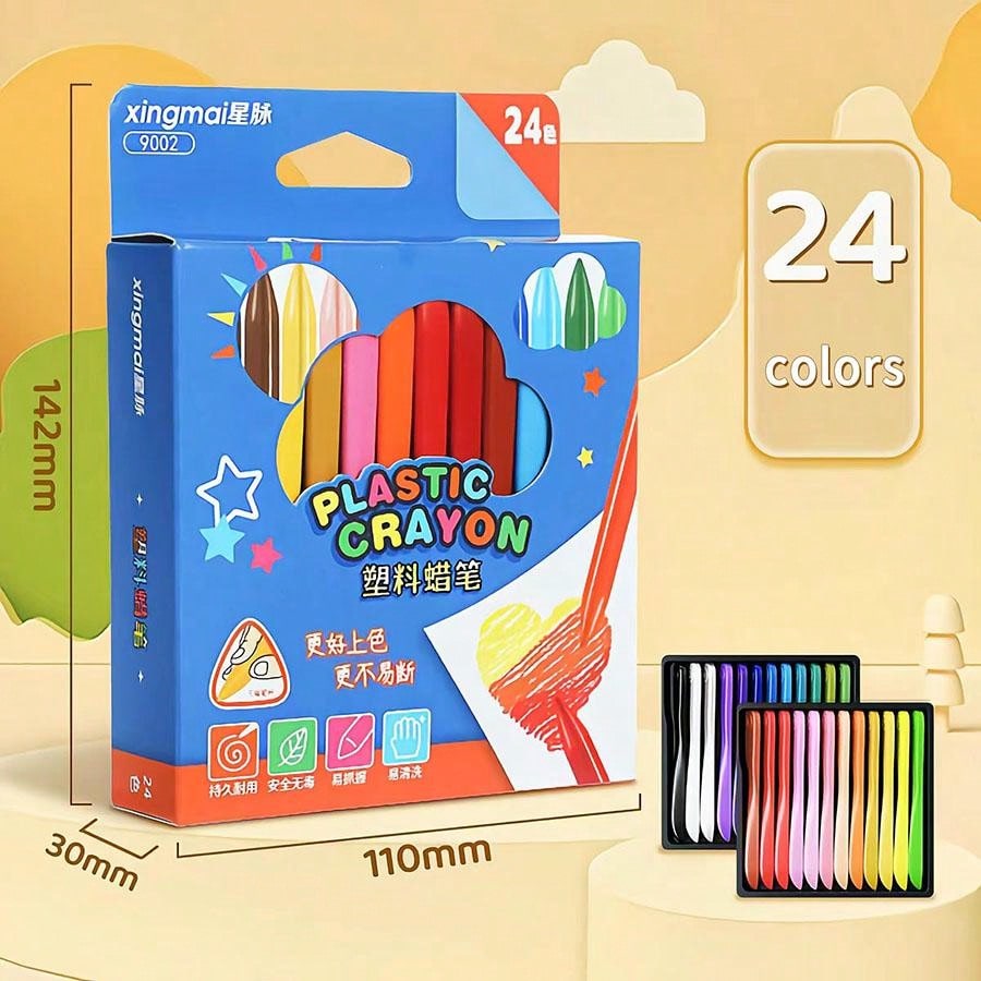 Óleos Pastel Suaves Color Azul Cobalto - Pack De 24 Unidades | Crayones De óleo Cremosos Para Dibujo Y Pintura