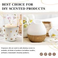 PHATOIL 1瓶10毫升/0.33液盎司香氛精油，水果香型精油，包含椰子香草泡泡糖、海风、帕尔马紫罗兰、橙花、小苍兰、棉花糖、苹果、芒果、草莓、樱桃、椰子荔枝、桃子、菠萝等多种香型。 - scent - 查看 8