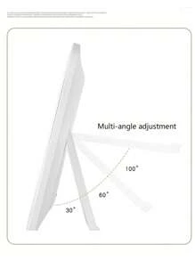 1 Gương Trang Điểm Có Đèn LED, Có Thể Gập Lại, Di Động, Trang Trí, Thích Hợp Cho Sinh Viên Đại Học Và Người Hâm Mộ INS, Quà Tặng Ngày Của Mẹ - trắng - Xem 4