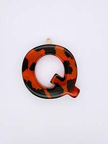 2 Miếng Rỉ sét Nâu Đầy màu sắc Giọt nước Polyresin Hình chữ cái Phụ kiện trang sức DIY , Móc chìa khóa , Quần áo Đồ trang trí Chất liệu - Rỉ Nâu - Xem 34