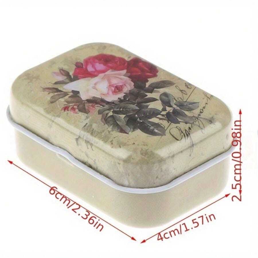 1或4入組迷你花卉收納盒(隨機顏色),飾品和珠寶盒,小盒子,文具盒 - 彩色 - 查看 1