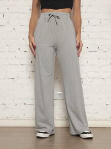 Women Pants - 灰色 - 查看 4