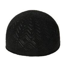 European And American Style New Men's Knitted Gourd Hat Prayer Cap, Breathable Simple Hat
