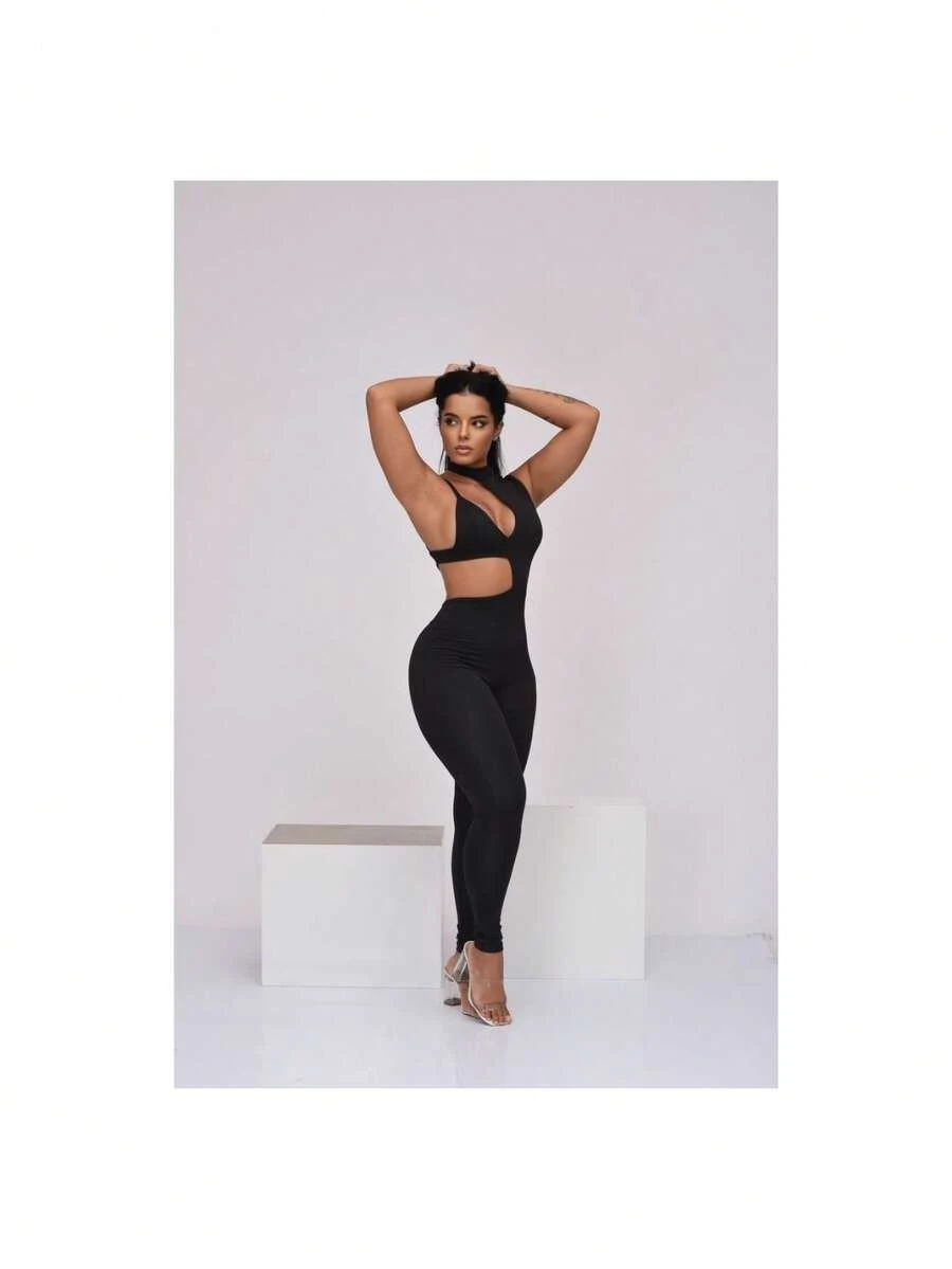 Women Jumpsuits - 黑色 - 查看 1