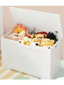 VASAGLE Storage Chest, Storage Bench With 2 Hinges, Shoe Storage Bench, Modern Style, 40 X 76 X 48 Cm, For Hallway, Bedroom, Living Room, White - White - View 6