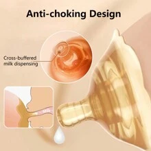 Lyntimo 2 Count Silicone Breastfeeding Protective Cover Contact Nipple Shield For Breastfeeding, For Latch Difficulties Or Flat Or Inverted Nipples With Carrying Case - Clear - View 8