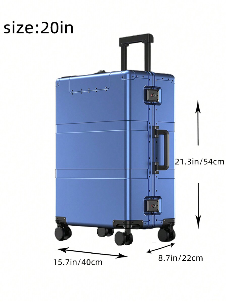 Lightweight Full Aluminum Magnesium Alloy 20Inch CarryOn Luggage With