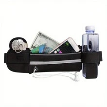 1pc Outdoor Sports Running Waist Bag, Waterproof Shockproof Mobile Phone Storage Bag, Fitness Cycling Fanny Pack - Multicolor - View 1
