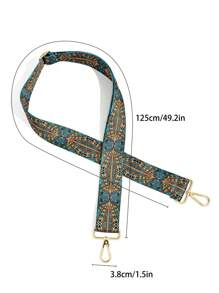 Adjustable Extra-Long Wide Strap For Handbag Crossbody Bag Detachable Replacement Bag Belt - Green - View 3