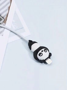 Protector de cable con diseño de panda compatible con el cable de carga de Apple, previene la rotura, protector de cargador