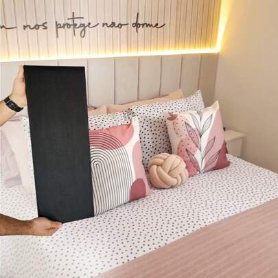 Cabeceira Modulada Estofada Cama de Casal Solteiro 1 Placa 20x40cm