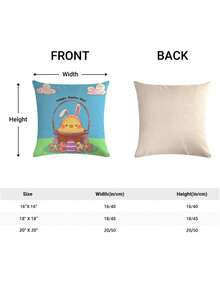 4 cái/bộ Ngày Saint Patrick & lễ Phục sinh Con thỏ & Cỏ bốn lá & Màu xanh lá Mũ Mô hình Trang trí Vỏ gối Không có Đổ đầy , Hoàn hảo Đối với Trang trí Gia đình Sofa - Nhiều màu - Xem 4