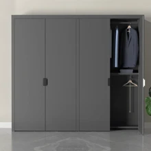 1捲自粘式剝離式深灰色壁紙,防水、防油、厚物料乙烯基膜,適用於櫥櫃牆壁、櫥台、桌子和門 - 深灰色 - 查看 3