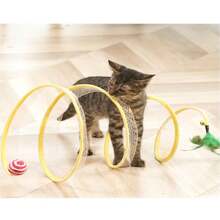 Brinquedo Para Gatos Pets Túnel Labirinto Mola maluca interativo