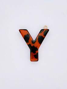 2 Miếng Rỉ sét Nâu Đầy màu sắc Giọt nước Polyresin Hình chữ cái Phụ kiện trang sức DIY , Móc chìa khóa , Quần áo Đồ trang trí Chất liệu - Rỉ Nâu - Xem 36