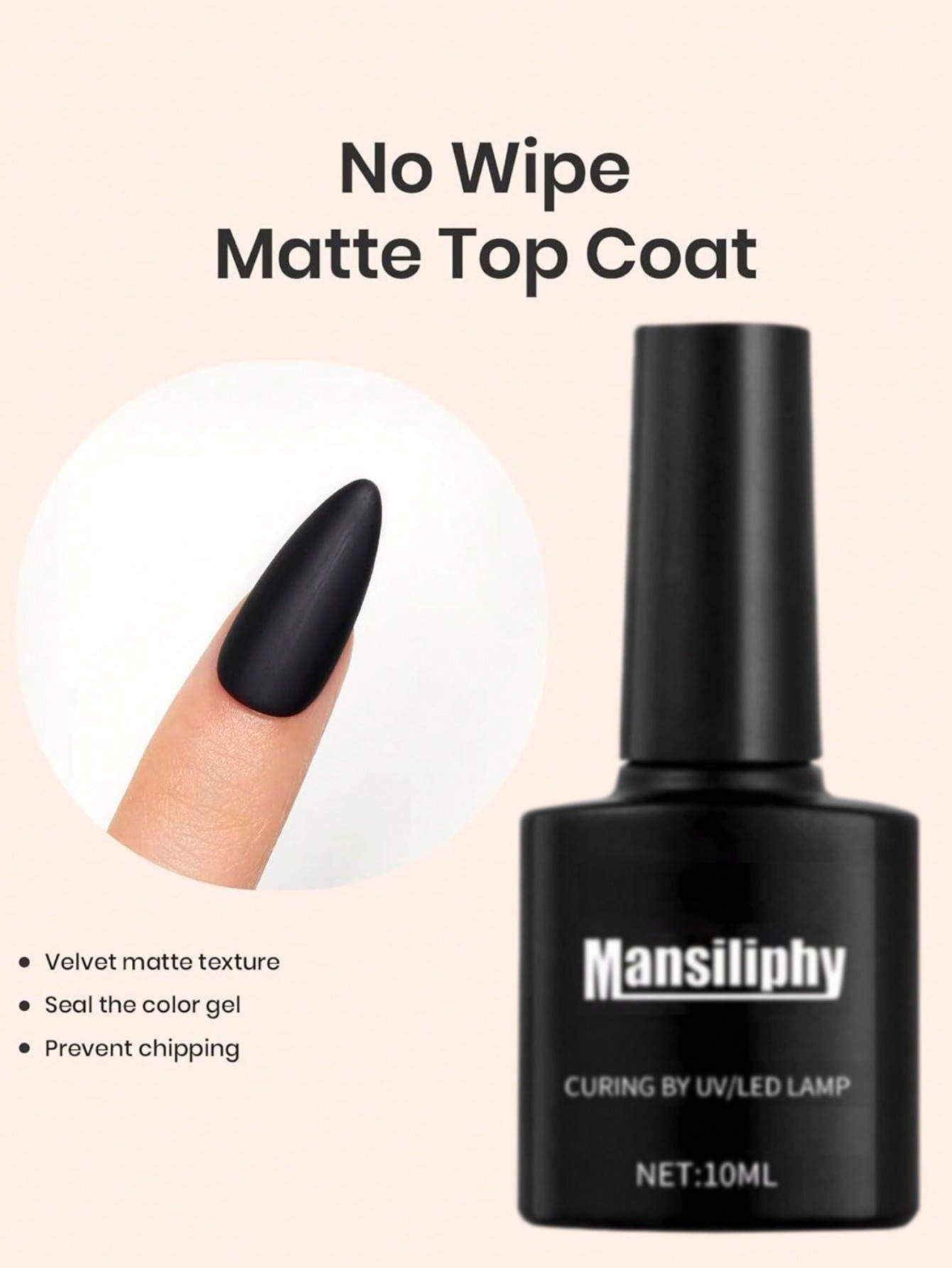10ml Matte Top Coat Soak Off Matte Finish Long Lasting DIY Home Nail