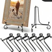 Foldable Triangle Iron Art Stand, European Style Minimalist Metal Ornament Display Stand For Tea Cake Frame Plate Gifts Birthday Graduation