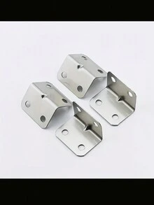 12 Pieces L-Shaped Corner Bracket: Heavy Duty Metal Corner Bracket For Drawer Rack Wall Bracket Fixing And Straight Corner Bracket - Furniture Hardware - Silver - View 6